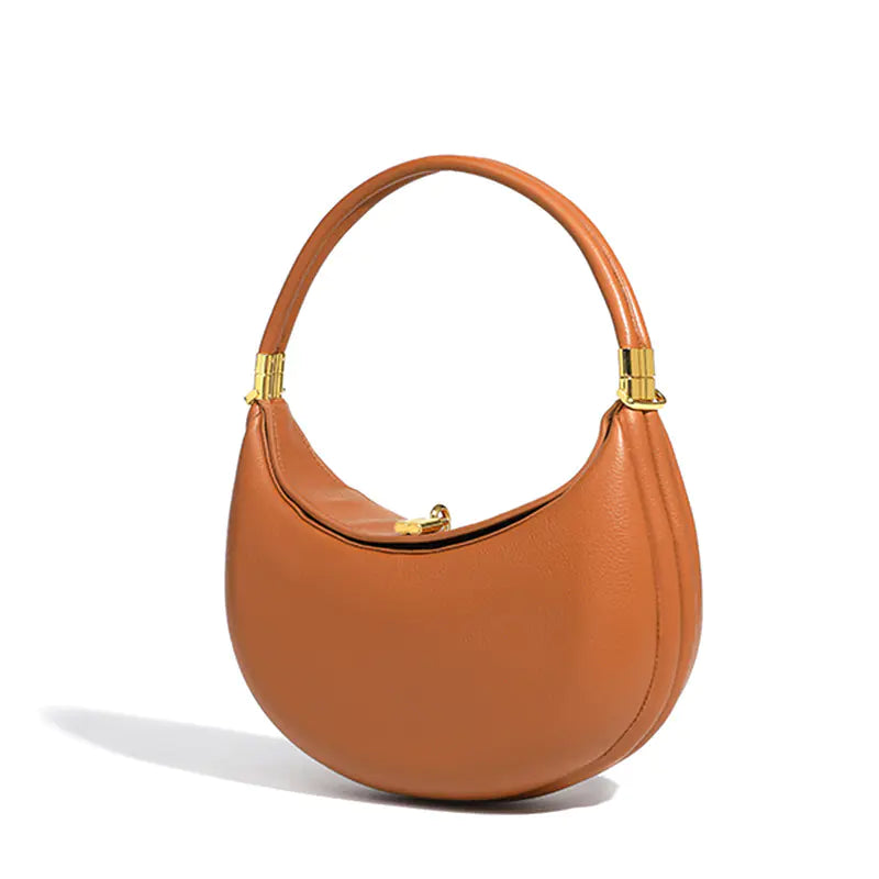 Trendy PU Crescent Shoulder Handbag