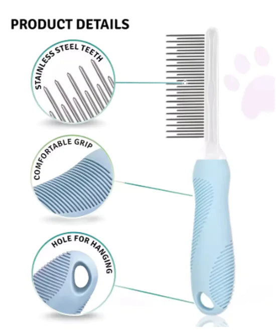 Pet Grooming Needle Comb for Cleaning Fur (Single Piece)