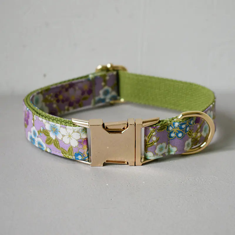 Purple Zephyr Dog Collar and Leash Set