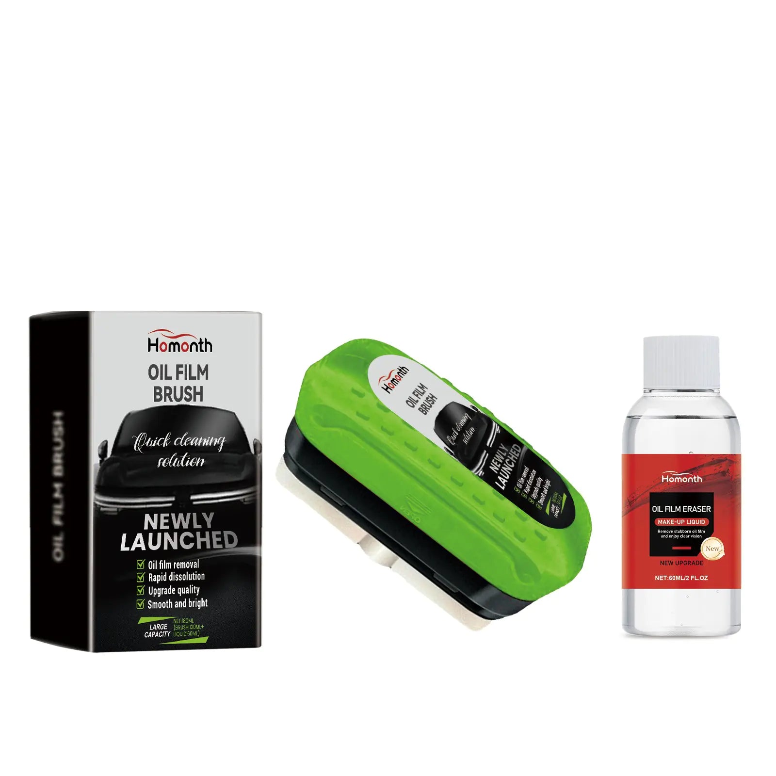 Car Oil Film Cleaning Brush Set