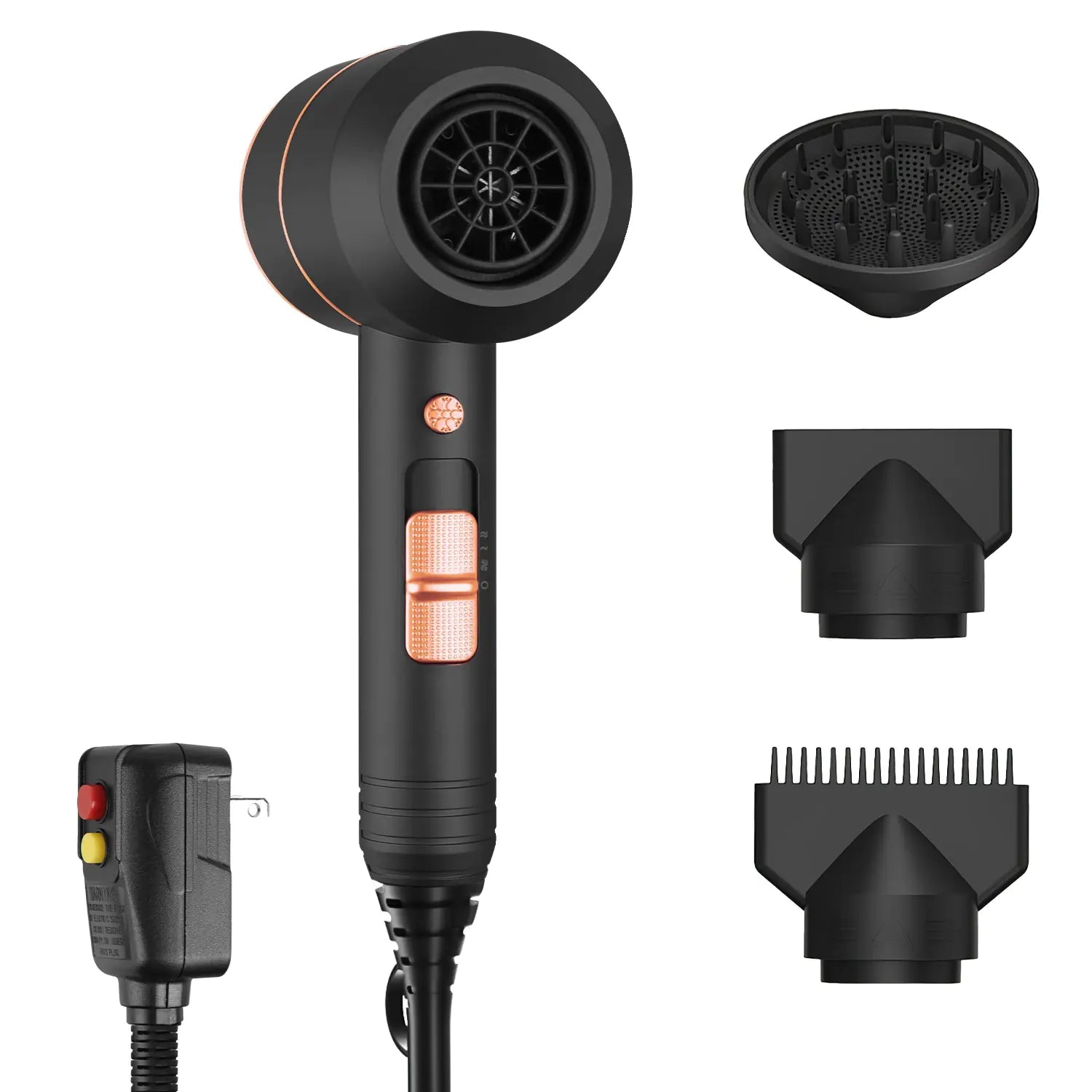 1800W Compact Hair Dryer with Diffuser