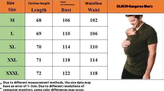 Dad Multifunctional Kangaroo Mummy Vest