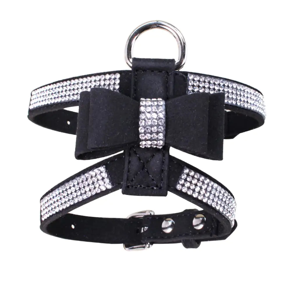 Rhinestone Anti-Strike Pet Chest Strap and Leash