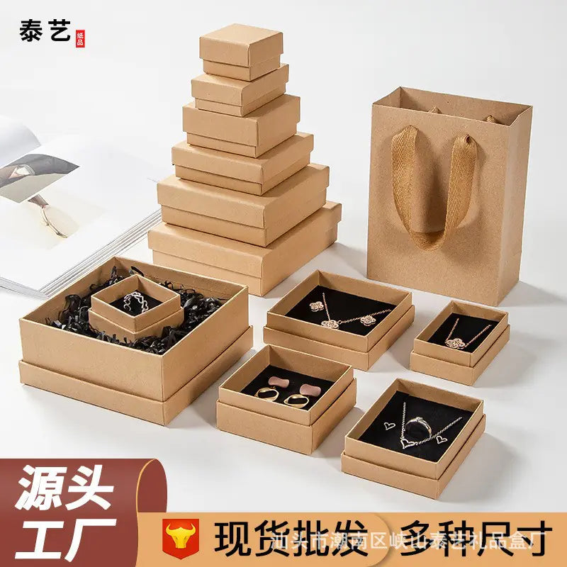 Black Leather Jewelry Gift Boxes for Rings, Necklaces, and More