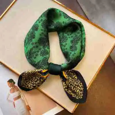 Luxury Floral Letter Scarf 70cm Silk for Professionals