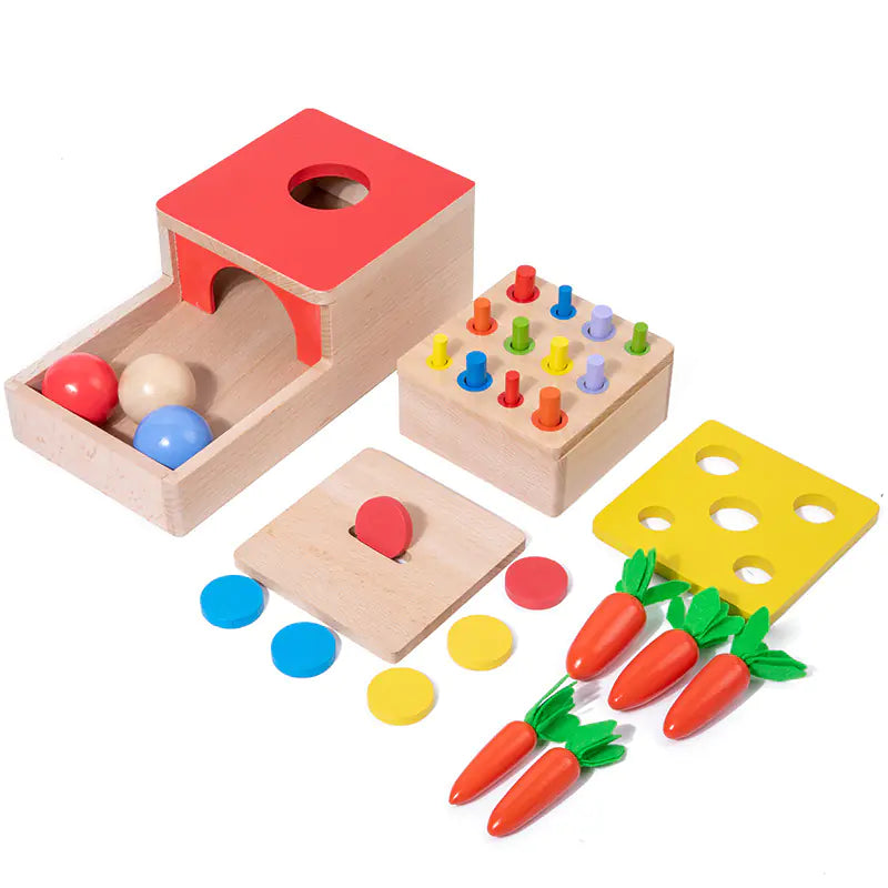 Montessori 4-in-1 Drawer Coin Box Toy