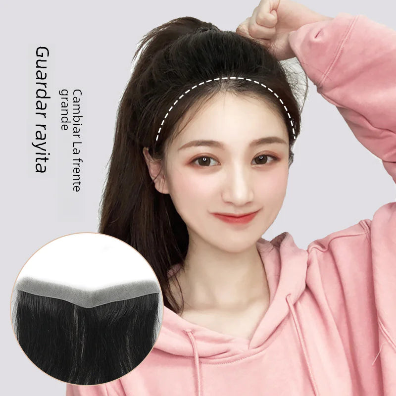 Invisible Hand-Woven Real Hair Bangs for Women