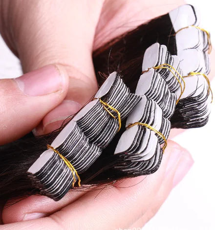 Natural Color Hair Extensions - Smooth Invisible Clips