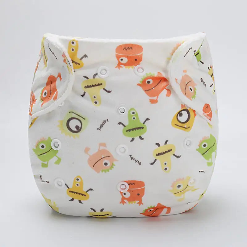 Cartoon Baby Cloth Diaper Pants