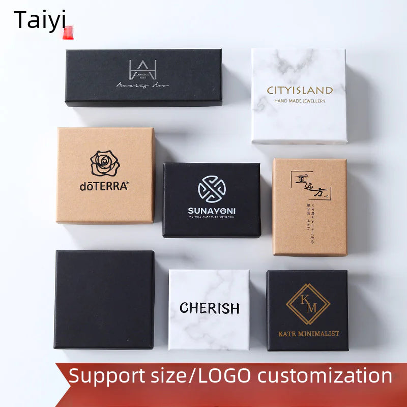 Black Leather Jewelry Gift Boxes for Rings, Necklaces, and More