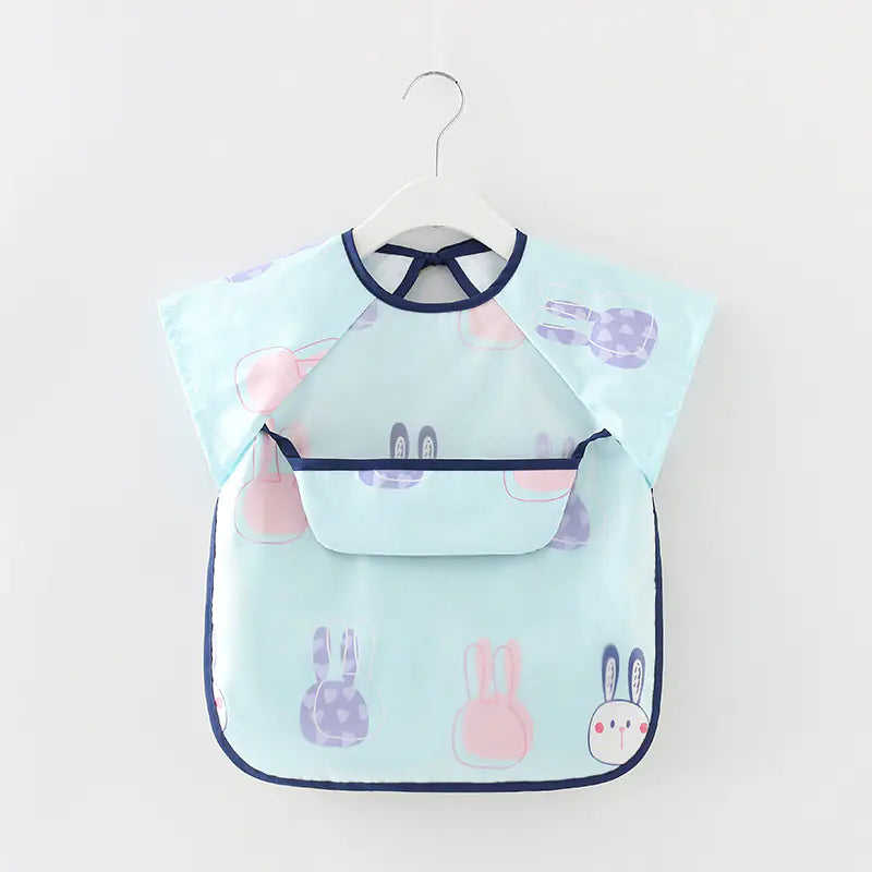Waterproof Long Sleeve Kids Smock Apron for Eating