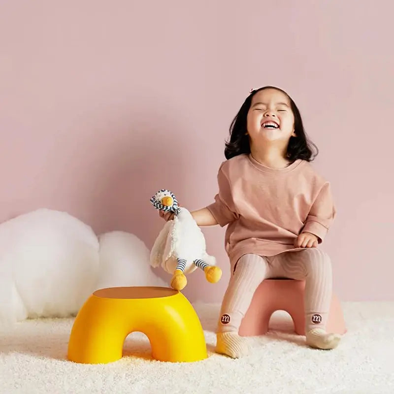 Rainbow Children's Stool - Non-slip Durable Bathroom Chair