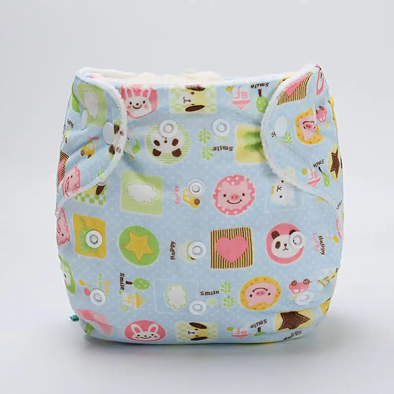 Cartoon Baby Cloth Diaper Pants