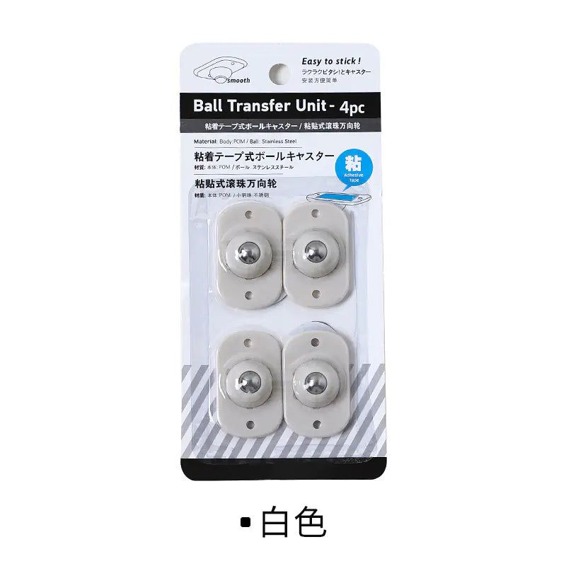 Universal Ball Casters for Adhesive Storage Boxes