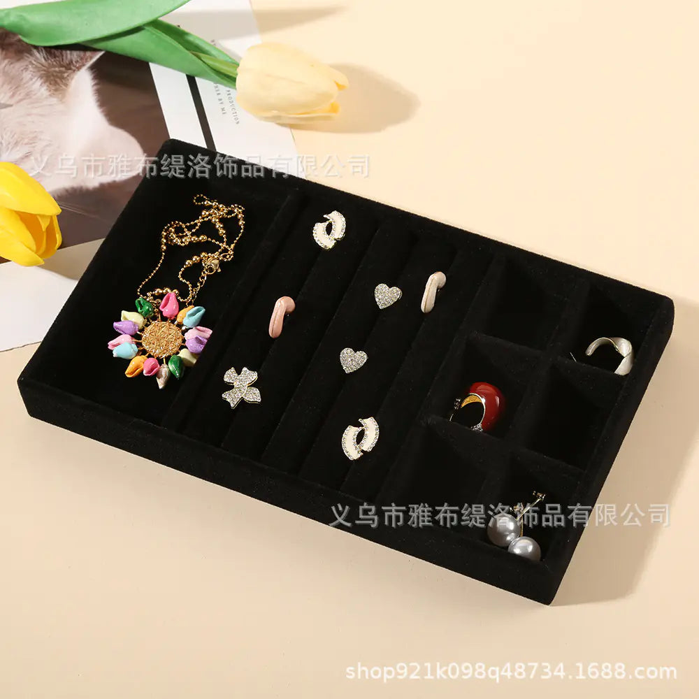 Jewelry Box for Rings and Earrings with Velvet Tray