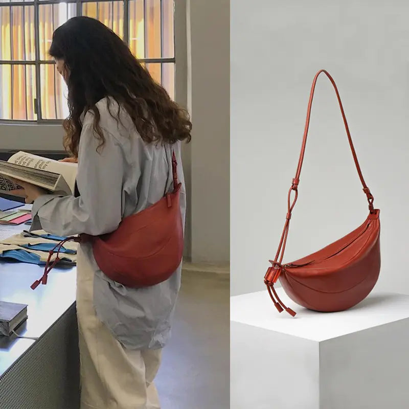 Crescent Shoulder Dumpling Bag