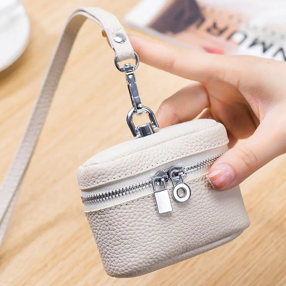 Leather Small Neck-hanging Coin Purse