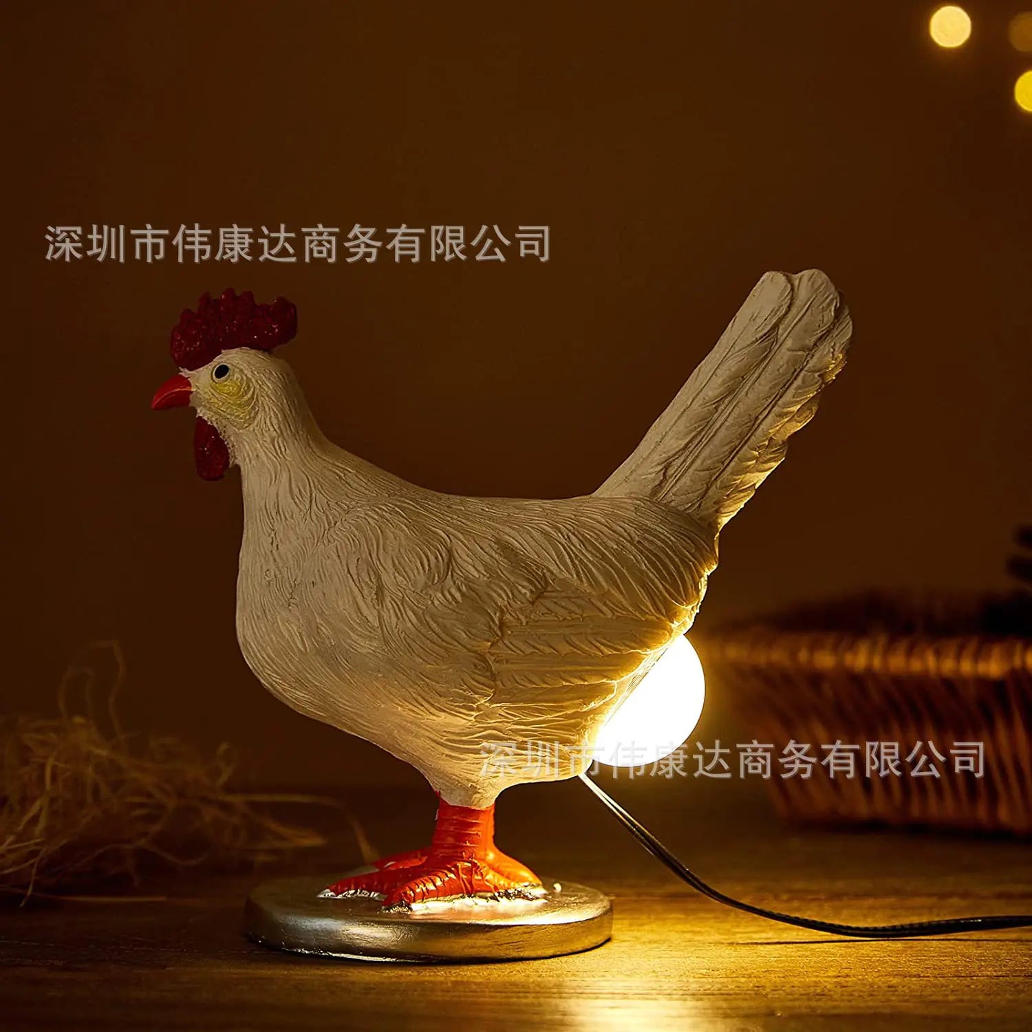 Novelty Chicken Egg Night Light for Bedroom Décor