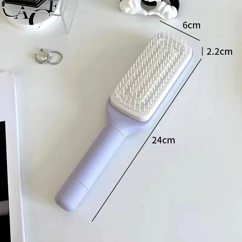 4 In 1 Self-Cleaning Hair Brush