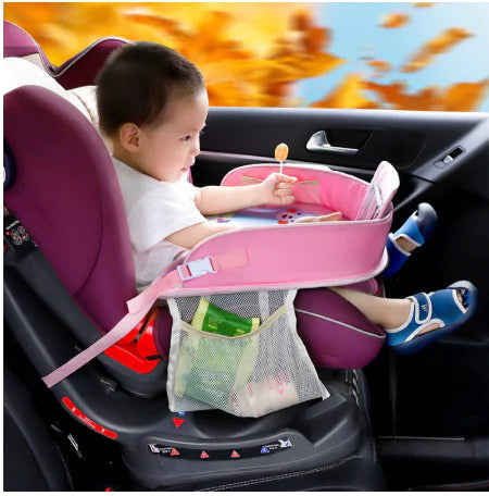 Car Seat Tray for Kids - Waterproof Multi-Function Table