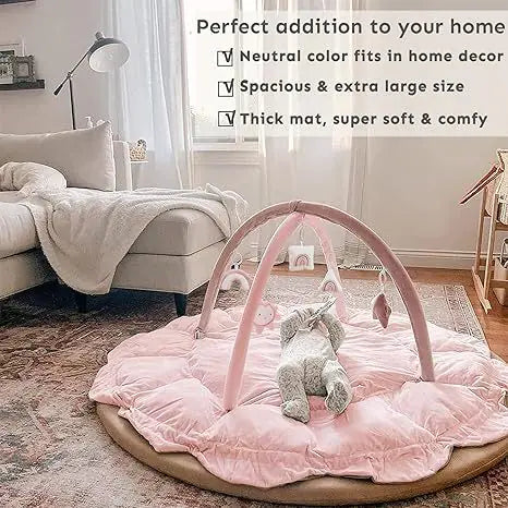 Removable Plush Baby Play Mat with Toys