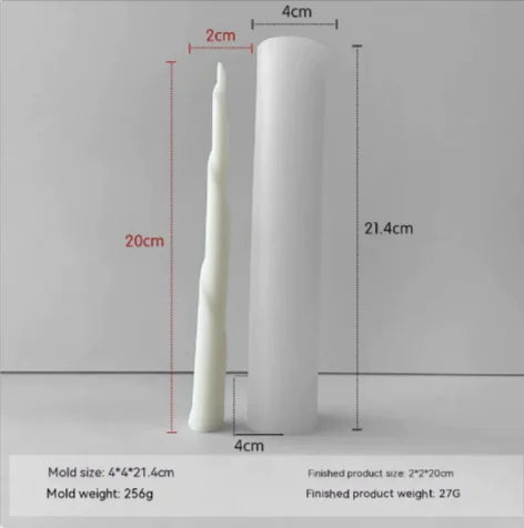 Threaded Silicone Mold for Candles & Holders