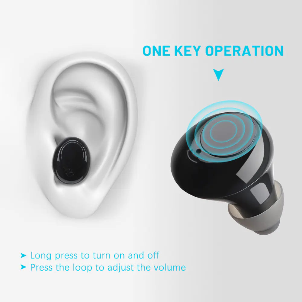 TWS Magnetic Smart Hearing Aids with One-Key Operation