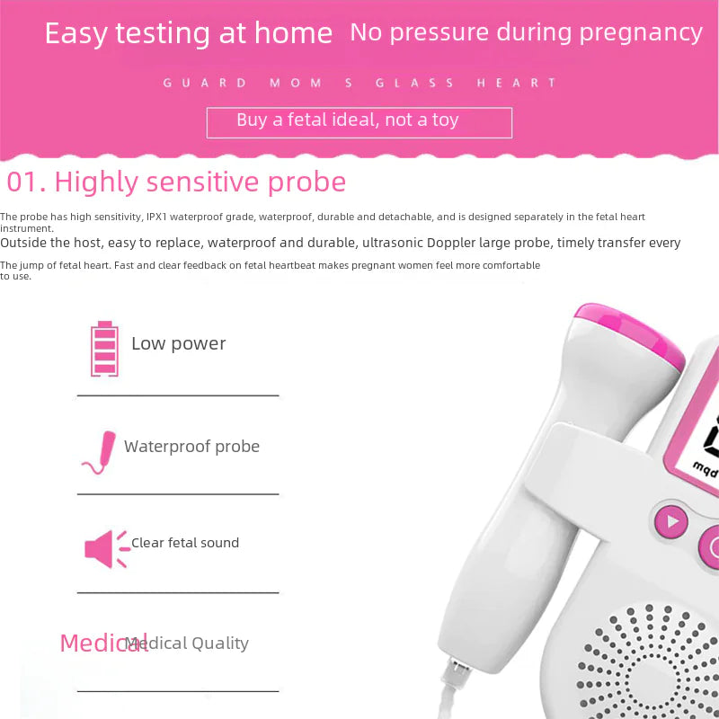 FDA-Approved Fetal Doppler Monitor for Pregnant Women