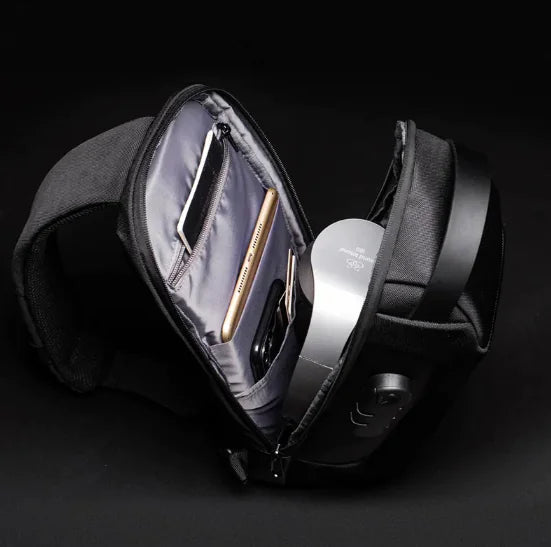Men's Anti-Theft USB Chest Bag