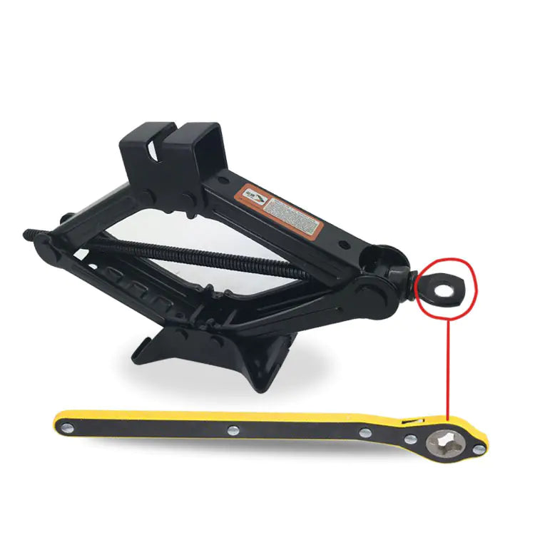 Car Jack with Ratchet Wrench and Manual Handle