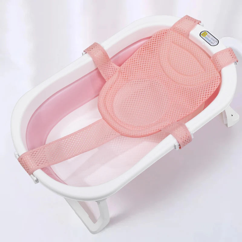 Adjustable Non-Slip Bath Net for Newborns and Babies