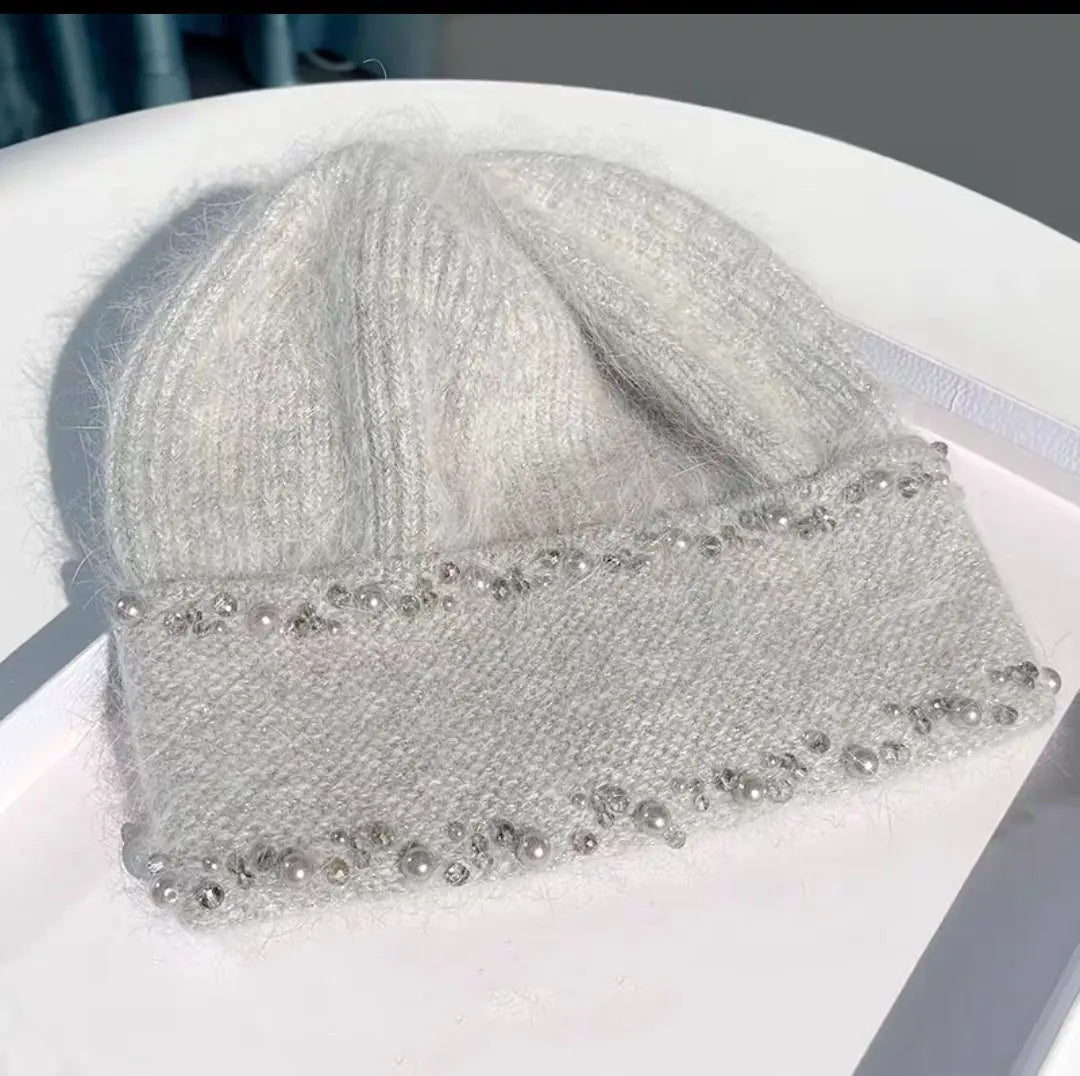 Warm Knitted Wool Hat for Women in Winter