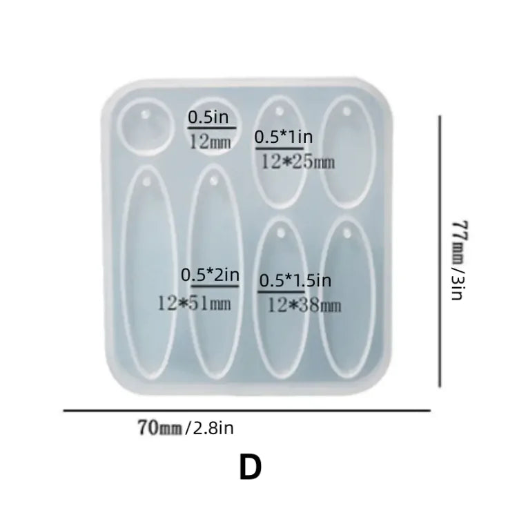 DIY Geometric Crystal Epoxy Silicone Mold Set