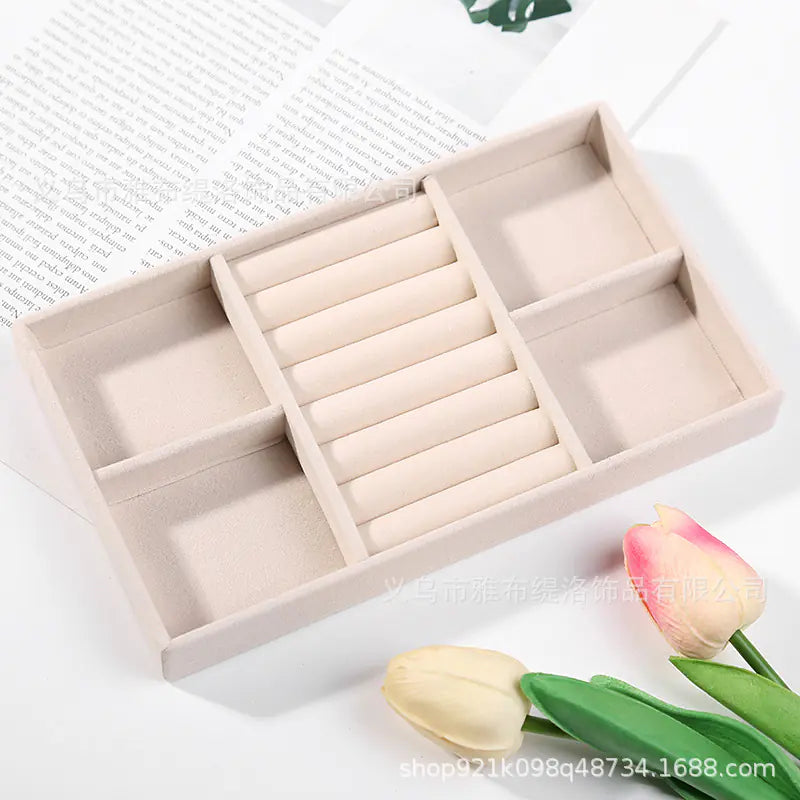 Jewelry Box for Rings and Earrings with Velvet Tray