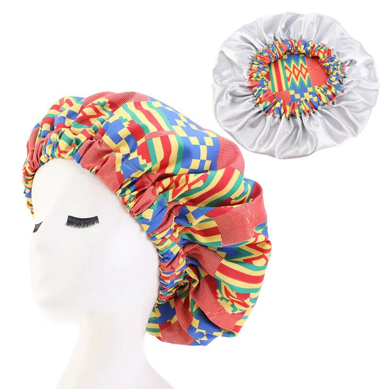 Fashionable Leopard Floral Striped Chemotherapy Hat