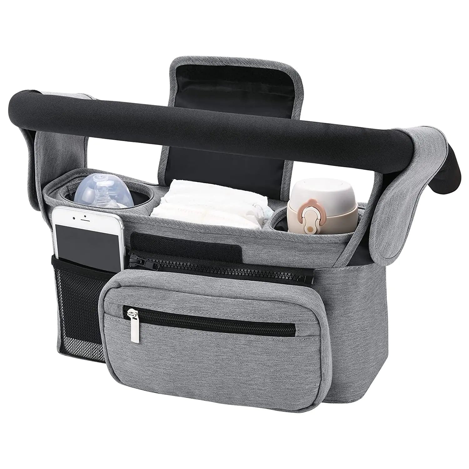 Universal Baby Stroller Organizer Bag and Storage Basket
