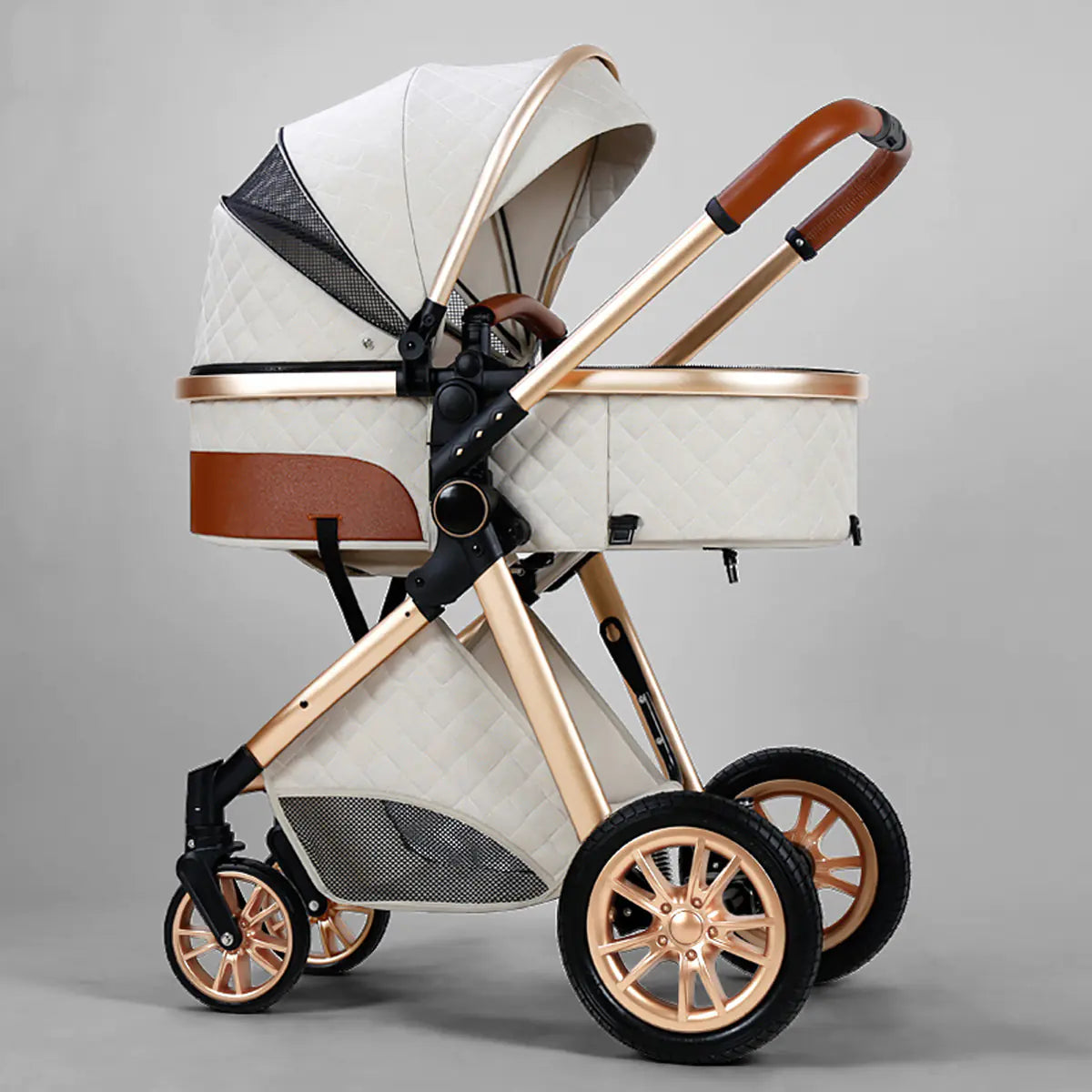Folding Shock-Absorbing Baby Stroller