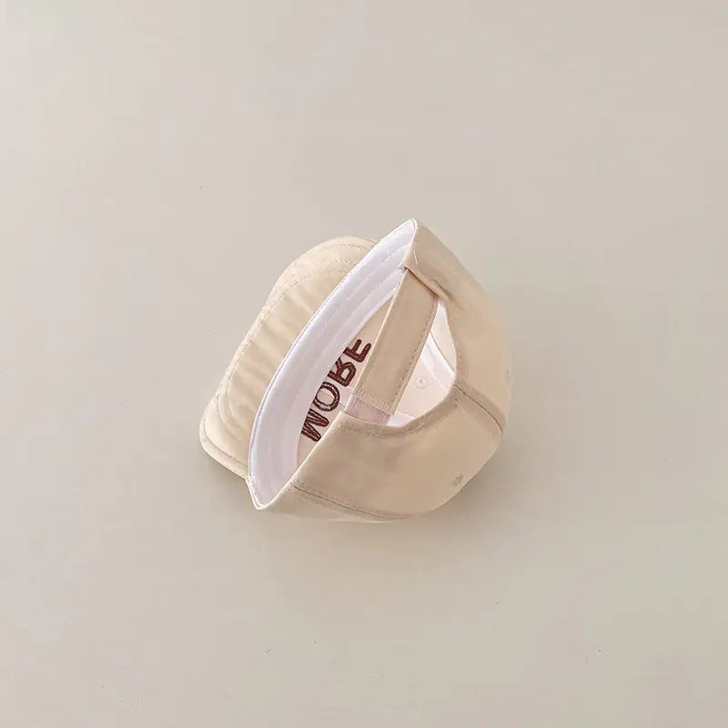 Soft Brim Baby Cap with MORE Letter Design