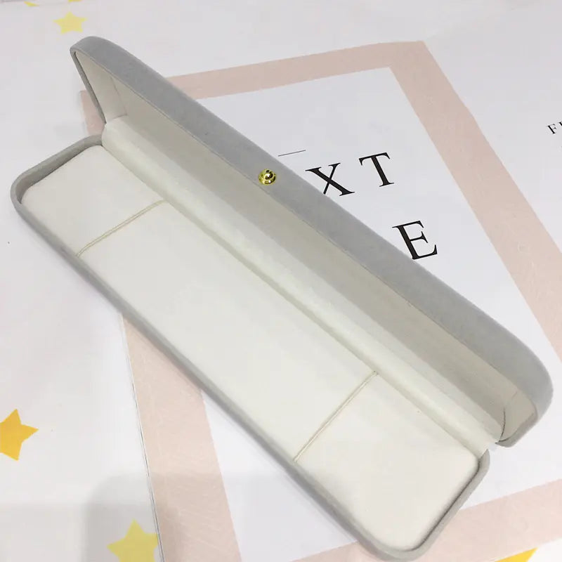 Luxury Jewelry Box with Floating Design and Plastic Film