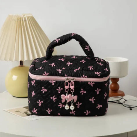 Bow Clutch Cosmetic Bag