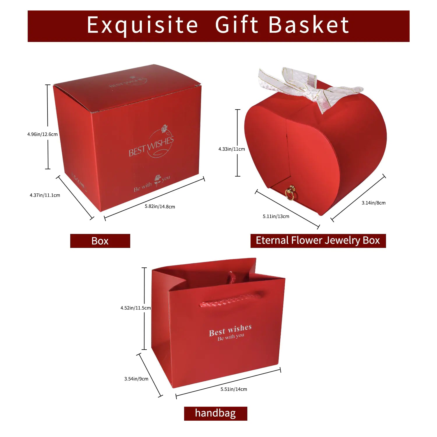 Amazon Preserved Flower Jewelry Box with Necklace