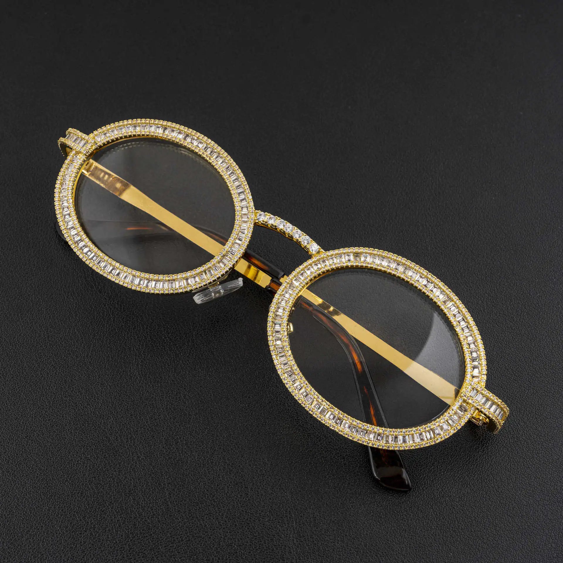 Trendy High-End Metal Diamond-Studded Sunglasses