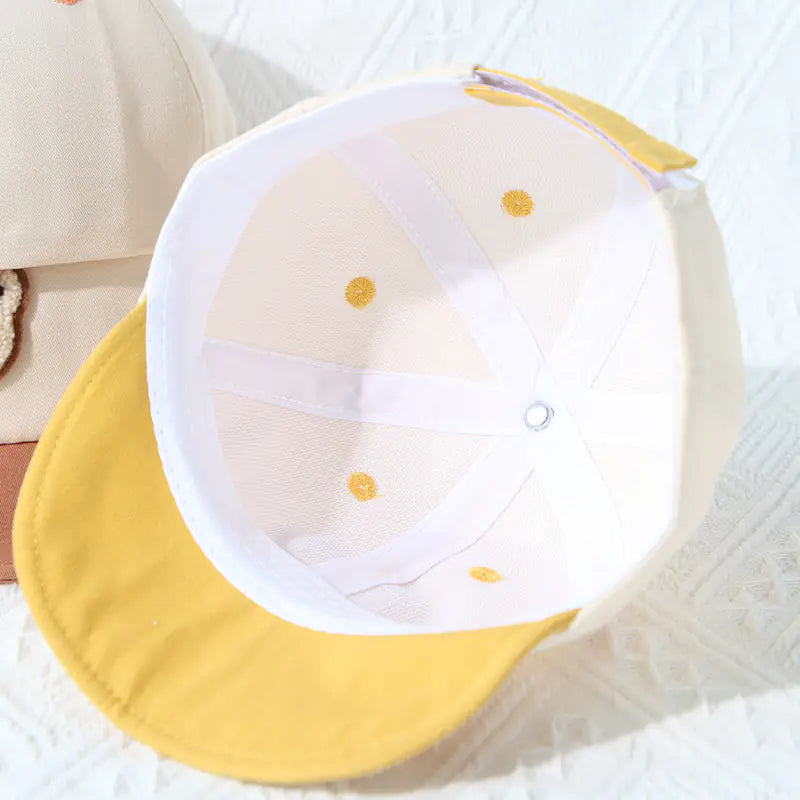Cute Cartoon Bear Summer Baby Baseball Cap for Kids