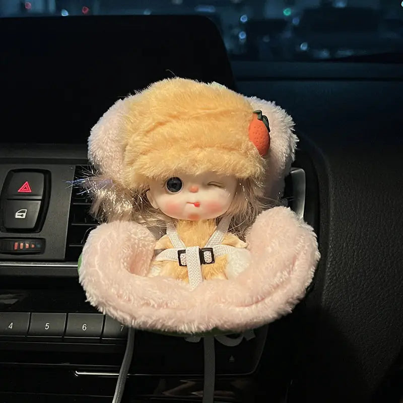 Cute Car Aromatherapy Doll Seat Air Vent Decor