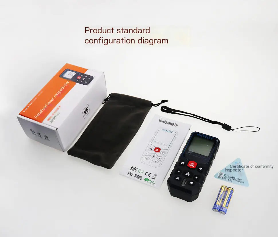 Mysur Laser Distance Meter X5 - High Precision Handheld