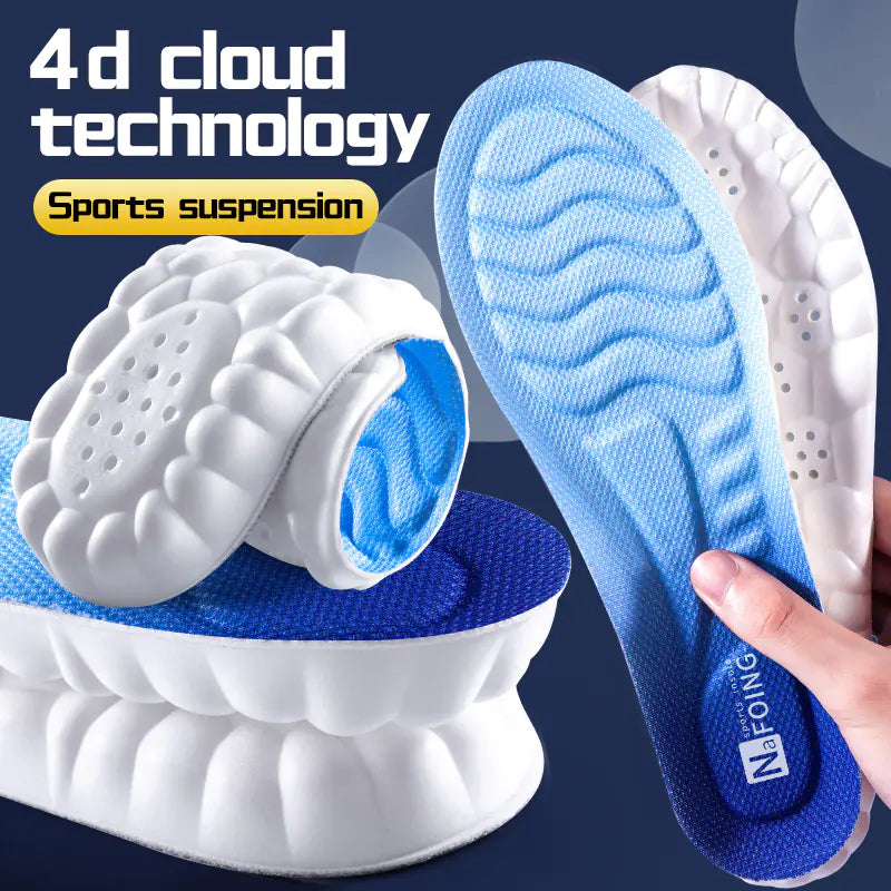 Cloud PU 4D Sports Insoles for Men and Women