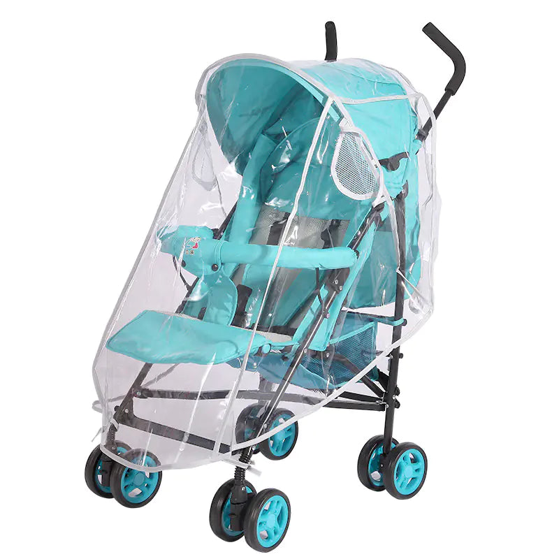 Baby Stroller Rain Cover with Wind Protection and Zipper