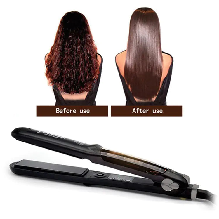Steam Hair Straightener & Curler Dual-use