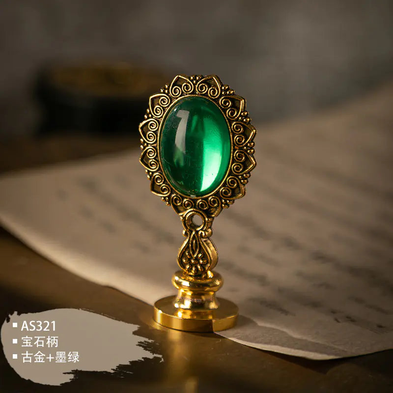 Custom Resin Alloy Wax Seal Handle Set for Magic Academy