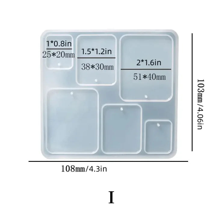 DIY Geometric Crystal Epoxy Silicone Mold Set